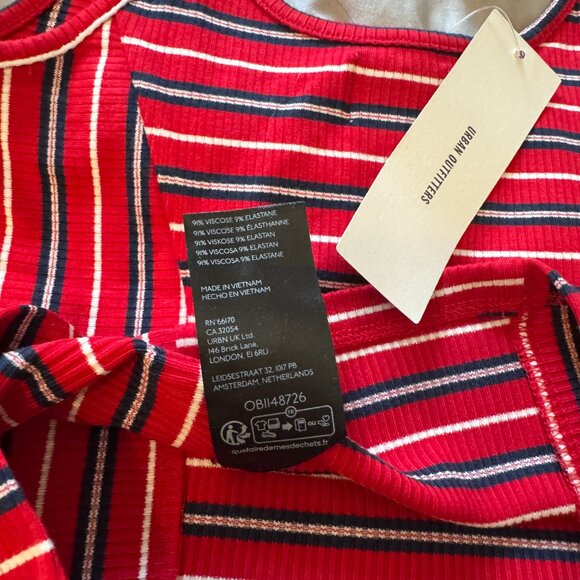✨NWT BDG Urban Outfitters Striped Cropped Tank Top | size M - Picture 5 of 5